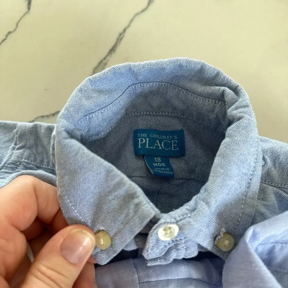 Blue Dress Shirt Bundle - Edgehill & Children's Place - 18 Months